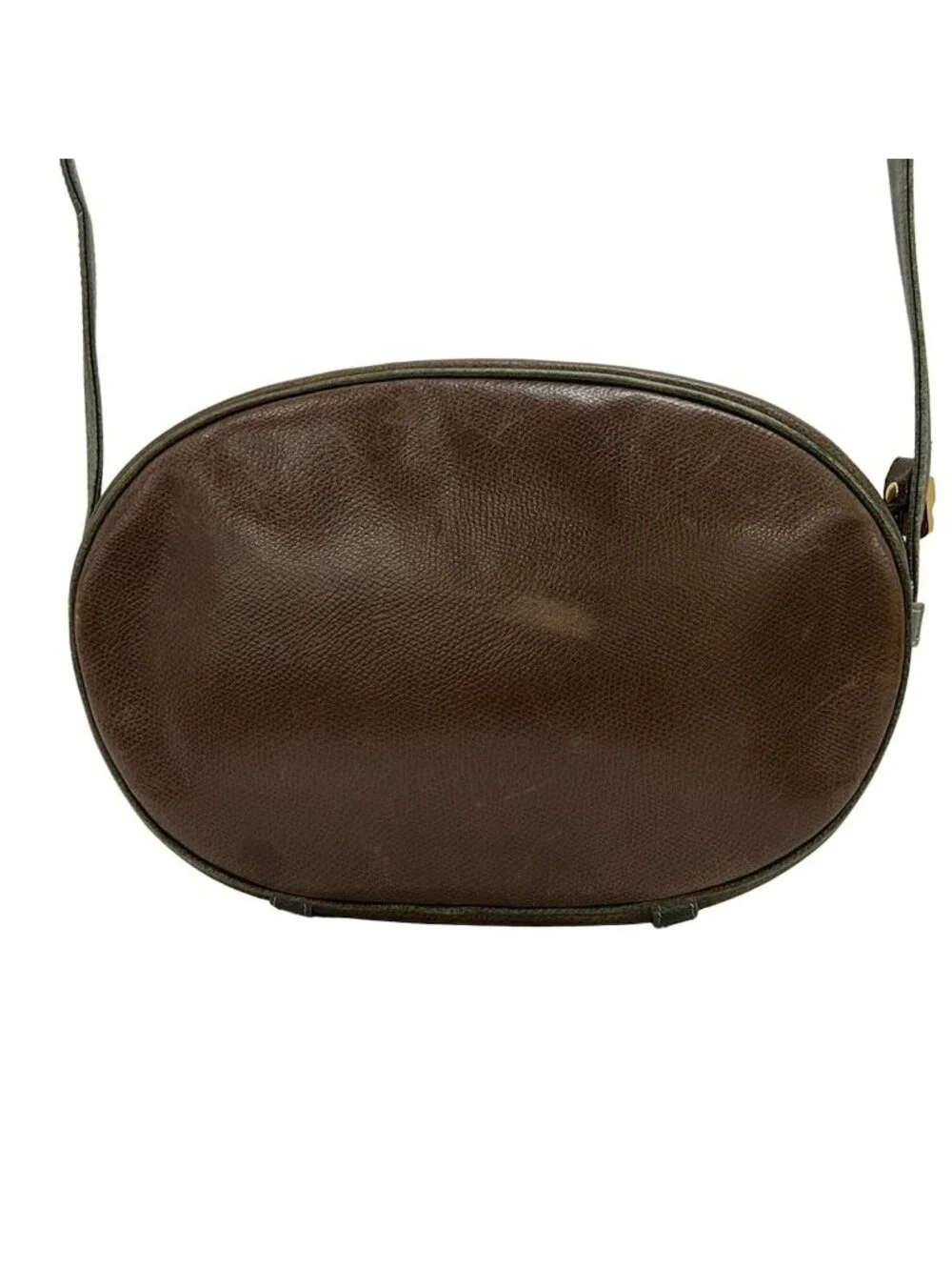Loewe Shoulder Bag Anagram Pattern Brown Khaki Leather